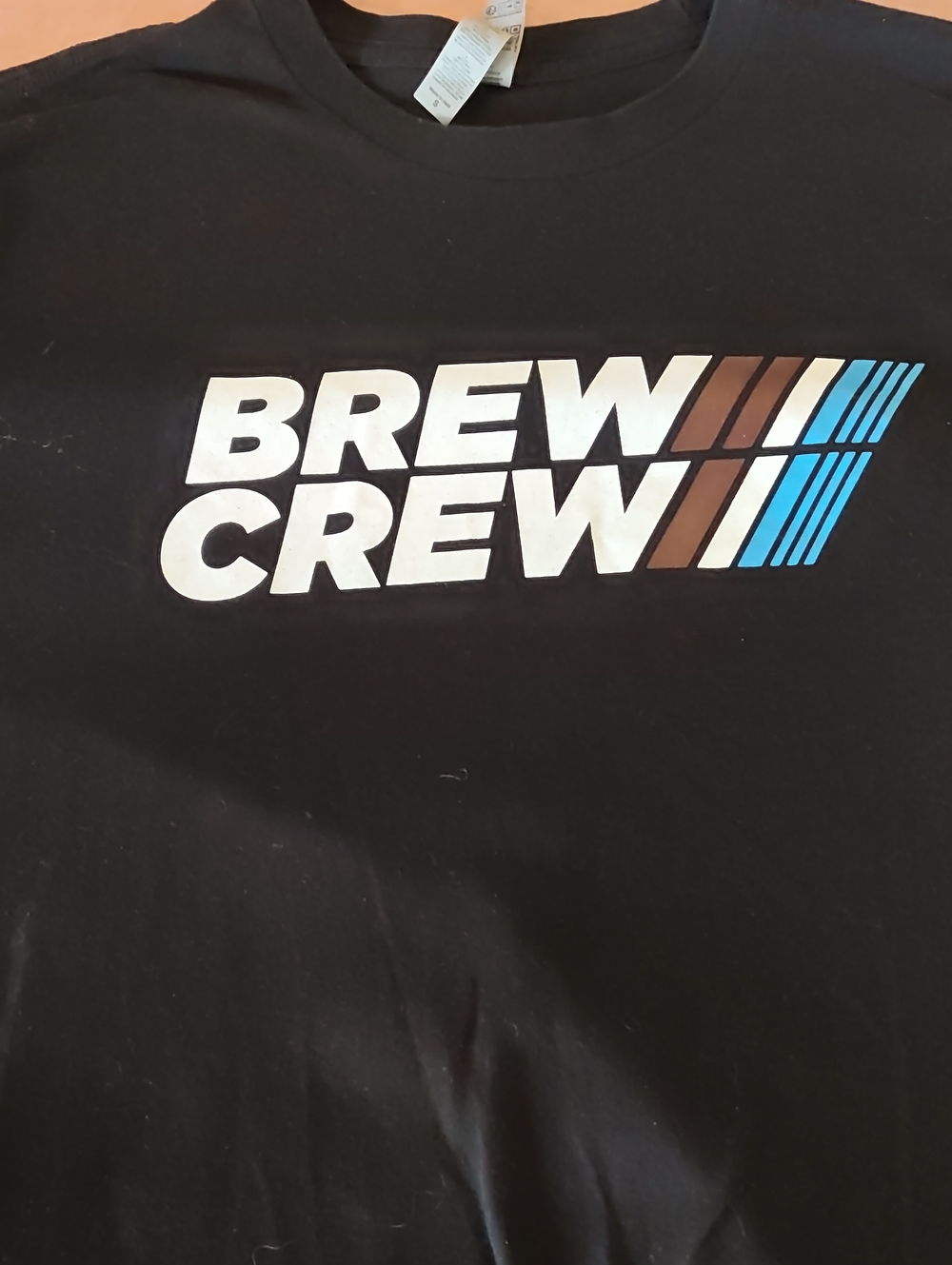 Next Level Apparel Black Graphic Tee with White Print